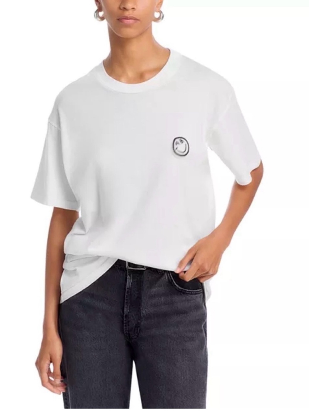 Anine Bing Tops | Walker Tee XS White Take a Trip with Me Smiley Graphic Tee